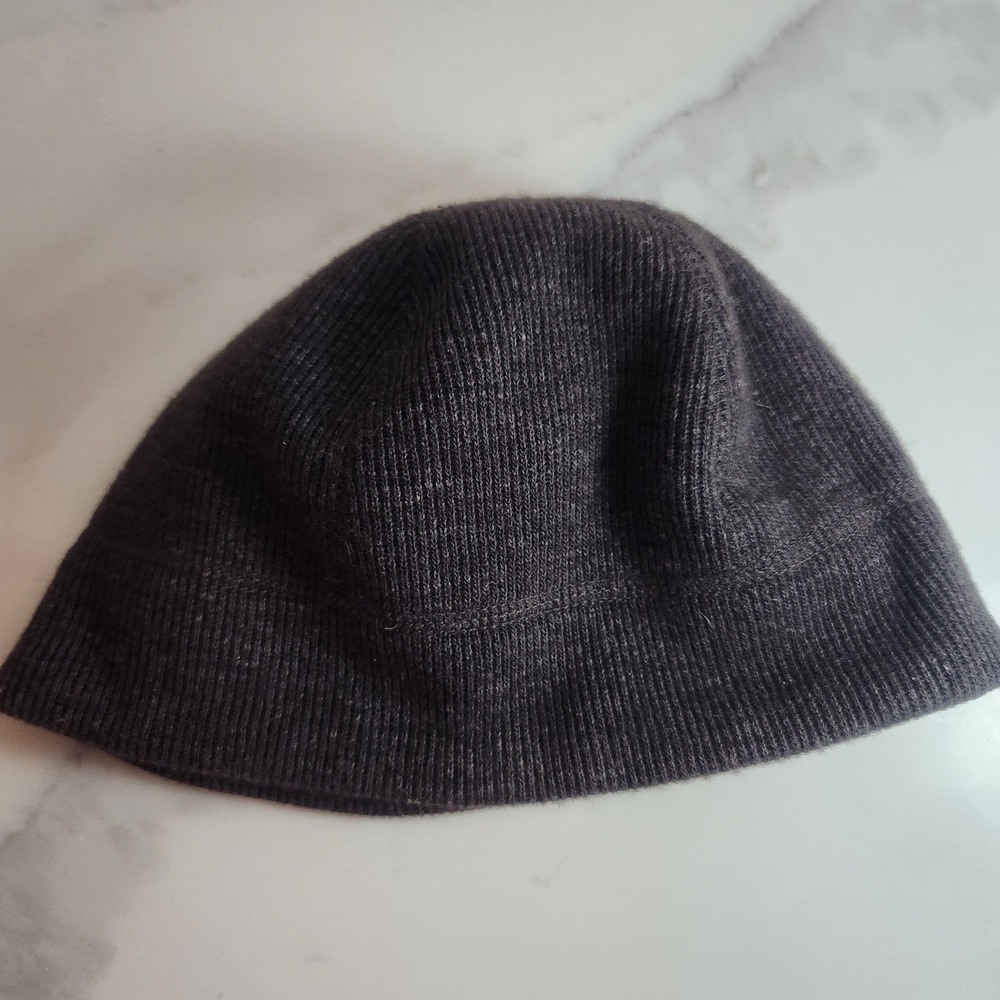 Eddie Bauer Mens Wool Blend Fleece Lined Beanie Hat Charcoal‎ Gray One Size